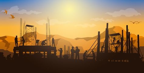 Construction background,construction inf... | Premium Vector #Freepik #vector #construction-silhouette #construction-crane #tower-crane #construction Linkedin Background Banner Construction, Construction Background Design, Civil Engineering Wallpaper Backgrounds, Linkedin Background Banner Engineering, Construction Aesthetic, Construction Banner, Linkedin Background Photo, Construction Background, Landscape Engineer