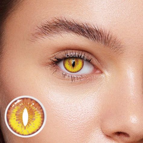 🎃 Cosplay Colored Contacts 🎃 Gold Contacts Lenses, Yellow Eye Contacts, Vampires Costume, Yellow Contacts, Cosplay Lenses, Gold Contacts, Costume Contact Lenses, Vampire Costumes, Colored Eye Contacts