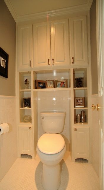 Toilet Room Ideas Master Bath, Bathroom Cabinets Over Toilet, Bathroom Farmhouse, Diy Bathroom Storage, Over Toilet, Bathroom Diy, Bad Inspiration, Room Redesign, Bathroom Remodel Shower