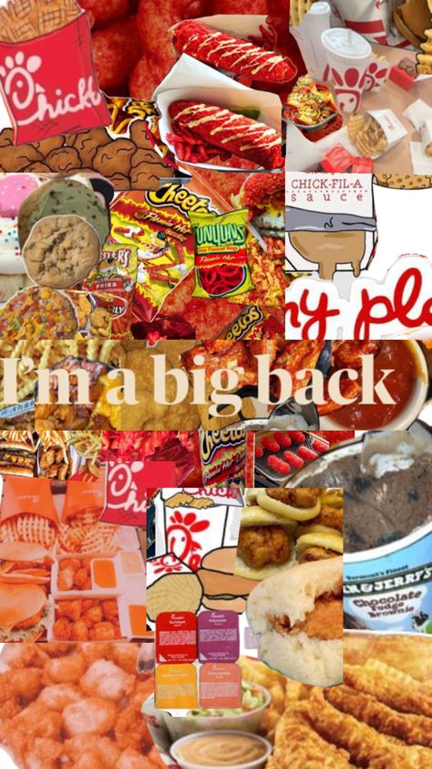 Food Big Back Wallpaper Food, Food Big Back, Big Backs Funny, Big Back Food Ideas, Big Back Funny, Bigback Food, Dessert Wallpaper, Best Fast Food, Candy Recipes Homemade