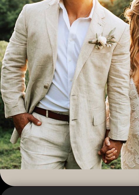 Beige Linen Suit Groom, Groomsmen Attire Linen, Garden Wedding Suit, Groom Linen Suit, Linen Groom Suit, Groomsmen Linen, Linen Groom, Groom Suit Summer, Beige Linen Suit