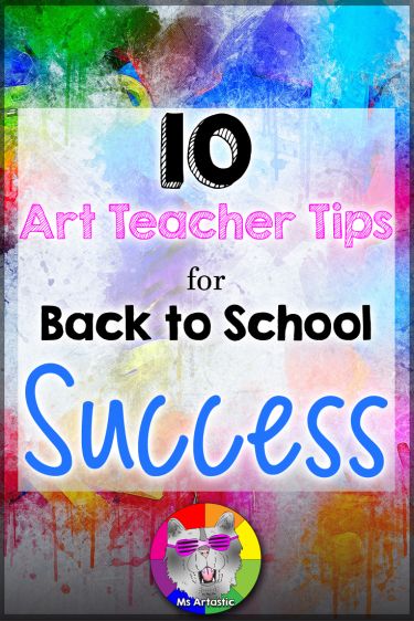 Back To School Art Projects, Tips For Back To School, Art Classroom Organization, Art Sub Lessons, Classroom Routines And Procedures, Art Classroom Management, Teacher Art, Back To School Art, School Success