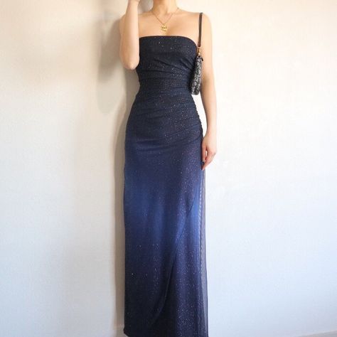 Mid Night, Night Blue, Blue Ombre, Most Favorite, 90s Vintage, Formal Dresses Long, Prom Dresses, Prom, Formal Dresses