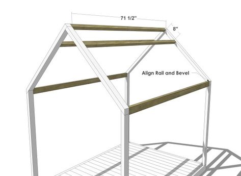 Floor Bed Plans, Toddler House Bed, House Frame, Bed Rails For Toddlers, House Frame Bed, Montessori Bed, Reading Diy, Bamboo Bedding, Bed Plans