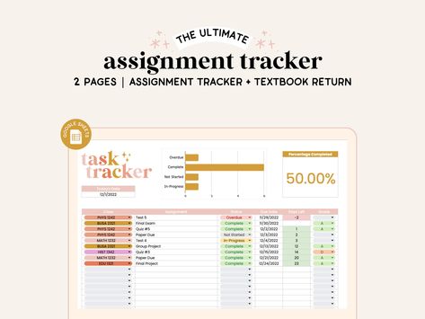 #Excel_Assignment_Tracker #Google_Sheets_Assignment_Tracker_College #Google_Sheets_Task_Tracker #Assignment_Tracker_Google_Sheets Excel Assignment Tracker, Google Sheets Assignment Tracker College, Assignment Tracker Google Sheets, School Spreadsheet, Google Sheets Aesthetic, Assignment Spreadsheet, Aesthetic Spreadsheet, Spreadsheet Aesthetic, College Spreadsheet