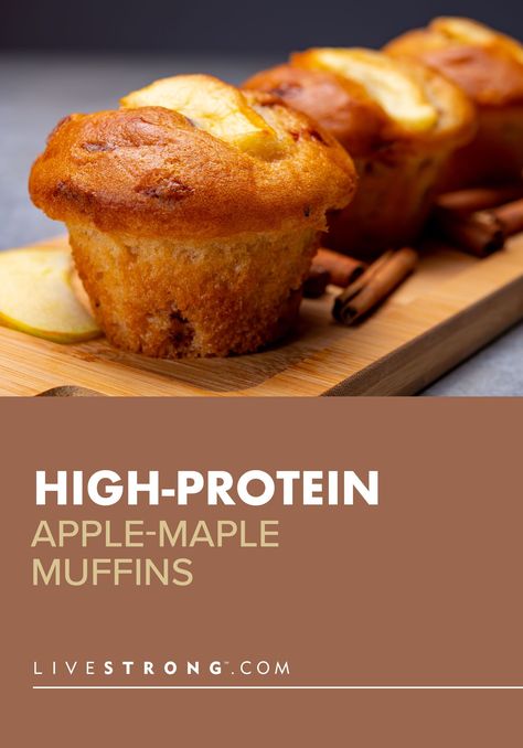 Muffins Using Protein Powder, Healthy Muffins With Protein Powder, Protien Powders Muffin Recipes, Muffins Made With Protein Powder, Fall Protein Muffins, Coffee Protein Muffins, Protein Rich Muffins, High Protein Apple Muffins, Anabolic Breakfast Recipes