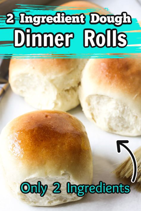 Fastest Bread Recipe, Yeast Roll Recipe, Quick Yeast Rolls, Easy Homemade Rolls, Dinner Rolls Recipe Homemade, Two Ingredient Dough, Yeast Roll, Quick Dinner Rolls, Easy Yeast Rolls