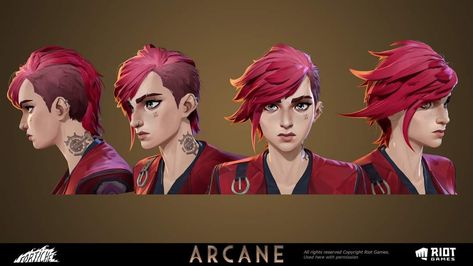 League Of Legends Universe, Vi Cosplay, League Of Legends Video, Arcane Vi, Vi Arcane, League Legends, Character Model Sheet, Character Model, Model Sheet