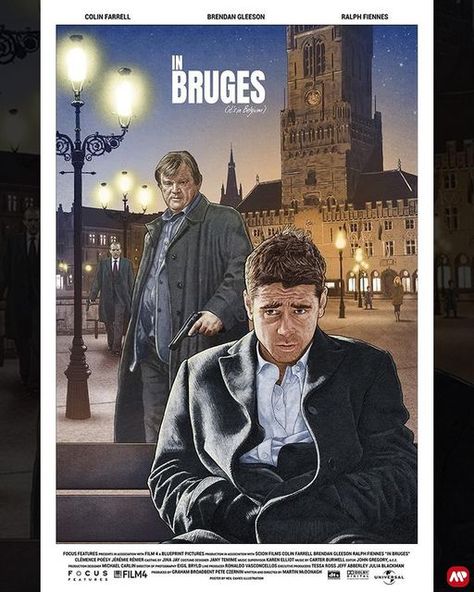 A Bronx Tale Movie Poster, Amsterdam Movie Poster, In Bruges Movie Poster, Comedy Movies Posters, Martin Mcdonagh, Liberal Arts Movie Poster, Brendan Gleeson, Movie Synopsis, Clemence Poesy