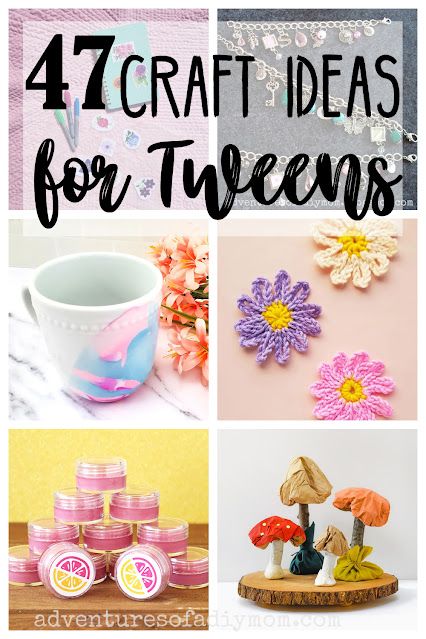 47 Crafts for tweens to make! Lots of fun and easy craft ideas your tween will love. Fun Crafts For Girls, Fun Crafts For Teens, Easy Crafts For Teens, Fun Summer Crafts, Fun Craft Ideas, Arts And Crafts For Teens, Quick And Easy Crafts, Activities For Girls