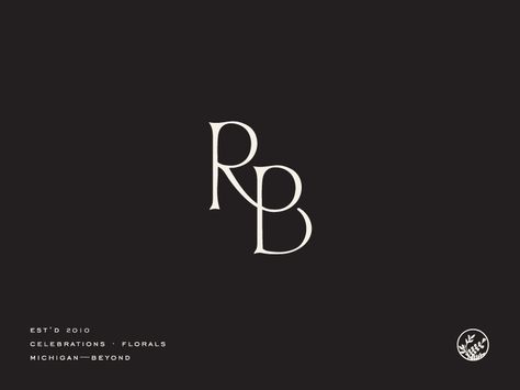 RB by Saturday Studio Rp Monogram, Mindfulness Logo, Rb Monogram, Monogram Typography, Rb Logo, Timeless Typography, Logo Monogramme, Fonts Lettering, B Design