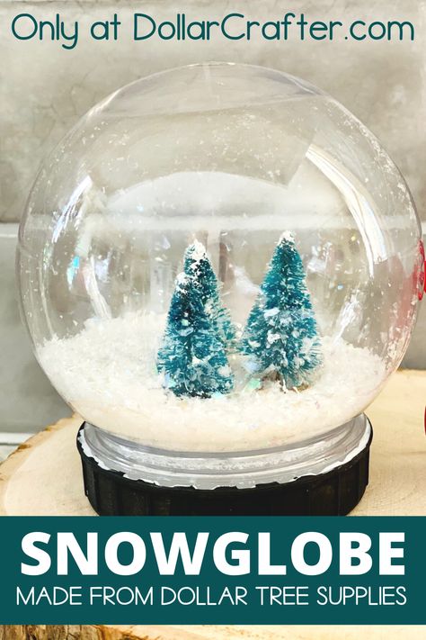 Ornament Snow Globe Diy, Diy Snow Globe With Lights, How To Make Snow Globes Diy, Create Snow Globe, Christmas Craft Snow Globe, Homemade Snowglobe For Kids, Dry Snow Globes Diy, Diy Winter Snow Globe, Homemade Christmas Snow Globes