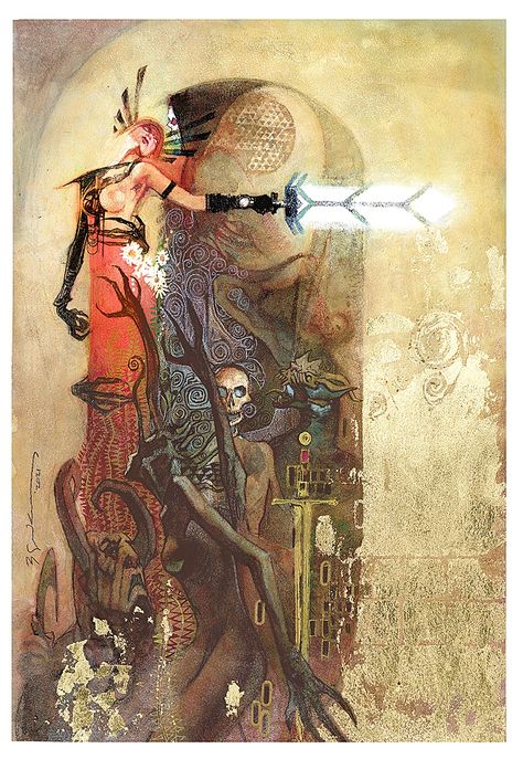 Bill Sienkiewicz, Klimt Paintings, Bristol Board, Comic Illustration, Gustav Klimt, Male Art, Cultura Pop, Comic Artist, Art Plastique