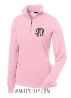 Monogrammed Pink Pullover Sweatshirt Monogram Pullover, Preppy Sweatshirts, Monogram Outfit, Monogram Sweatshirt, Marley Lilly, Monogram Shirts, Pink Pullover, Half Zip Sweatshirt, Quarter Zip Sweatshirt