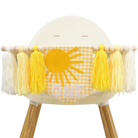 PRICES MAY VARY. SUN ONE HIGH CHAIR BANNER - Bring a touch of sunshine to your little one's first birthday celebration with our Sun One Birthday High Chair Banner. This adorable banner features a sun theme with gold and yellow tassel garland, Filling Your Special Day With Sunshine, Love And Sweet Memories! YOU ARE MY SUNSHINE 1ST BIRTHDAY - Create a summer-inspired setting with our You Are My Sunshine 1st Birthday Decorations. This high chair banner will add a cheerful touch to your little one's Honey Bee 1st Birthday Party, Here Comes The Sun 1st Birthday, 1st Trip Around The Sun Birthday Party, Our Little Sunshine First Birthday, Sun Themed Birthday Party, Summer First Birthday, Baby Smash Cake, Sunshine Birthday Theme, Sunshine 1st Birthday