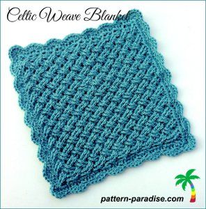 Celtic Crochet Afghan- a must-make free crochet afghan pattern. use any color yarn you want! to finish this free pattern. Celtic Crochet, Projek Mengait, Corak Krusye, Weave Blanket, Celtic Weave, Crochet Afghan Patterns Free, Crochet Afgans, Crochet Blanket Afghan, Afghan Patterns