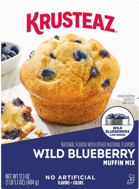 Blueberry Lemon Coffee Cake | Krusteaz Wild Blueberry Muffins, Pancake Mix Muffins, Blueberry Muffin Bread, Blueberry Muffin Mix, Blueberry Muffin Recipe, Scone Mix, Betty Crocker Recipes, Muffin Recipes Blueberry, Muffin Mix