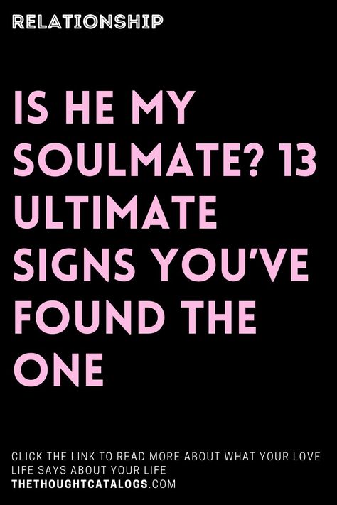 “Is he my soulmate?” Now, how many times have you asked yourself whether he’s your true love or just another fleeting romance? How many times have you asked yourself whether you’ll ever meet your soulmate, and if you do, how will you recognize him? His Secret Obsession - How To Get Inside The Mind Of Any … True Love Soulmate, When Will I Meet My Soulmate, Is He My Soulmate, Soulmate Signs, Meeting Your Soulmate, Relationship Facts, Finding The One, Relationship Questions, My Soulmate