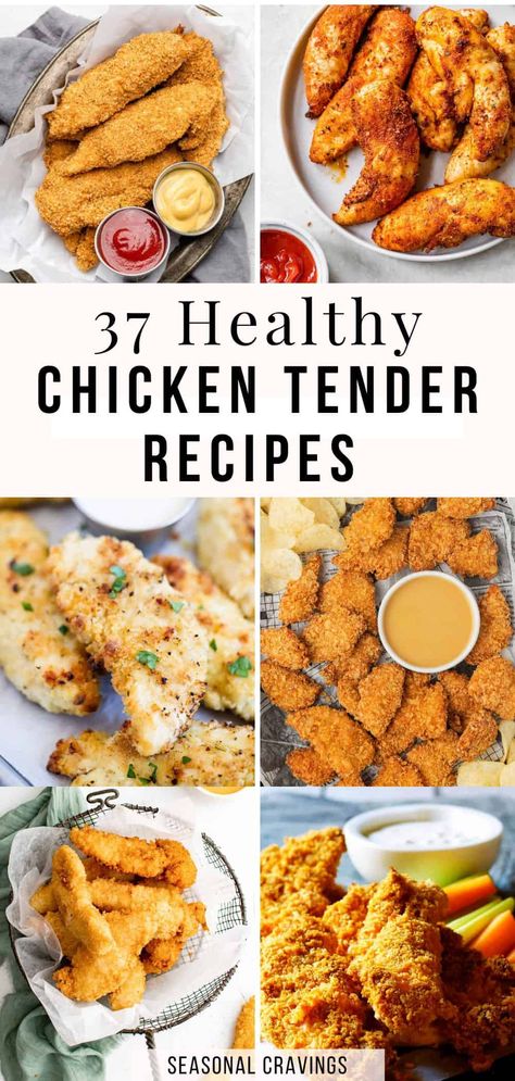 Cooking with chicken tenderloin offers endless possibilities. Whatever recipe you choose, you just can't lose. It's the most tender part of the chicken, so you're guaranteed the best-tasting chicken every single time. Browse this collection of healthy chicken tenderloin recipes that are easy, delicious, and nutritious. Healthy Chicken Tender Recipes, Healthy Chicken Tenderloin Recipes, Easy Chicken Tenderloin Recipes, Cooking With Chicken, Easy Chicken Tenders, Low Calorie Chicken, Chicken Tenderloin, Chicken Tenderloin Recipes, Baked Chicken Tenders