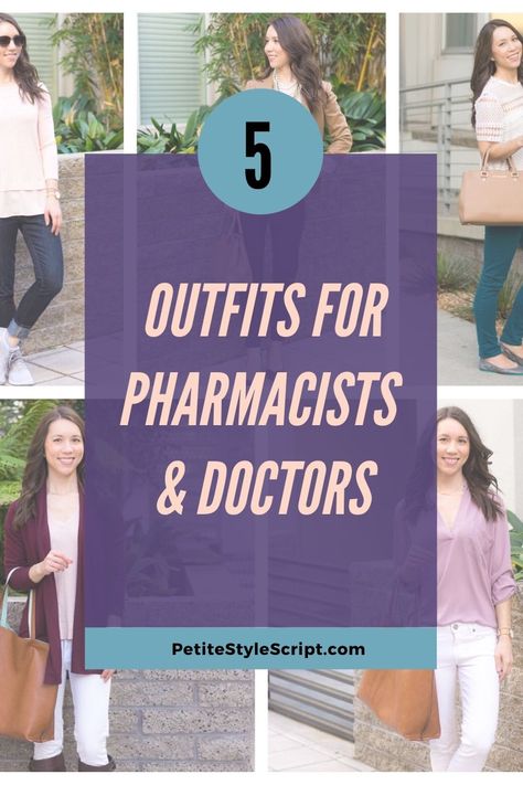 Pharmacist Clothes Work Outfits, Health Professional Outfit, Doctors Outfit Professional, Doctor Work Outfit Women, Doctor Fashion Women Outfits, Woman Doctor Outfits, Pharmacist Work Outfit, Professional Healthcare Outfits, Business Casual Outfits For Women In Healthcare