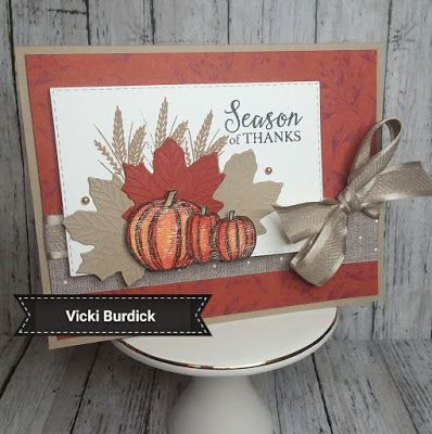 Fall Cards Handmade, Fall Greeting Cards, Pumpkin Cards, Gather Together, Thanksgiving Theme, Crumb Cake, Whisper White, Thanksgiving Cards, Stamping Up Cards