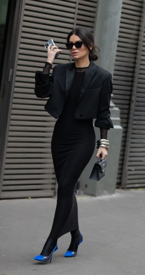 Haute Couture Street Style, Free Shein, Couture Street Style, Shein Gift Card, Casually Chic, Paris Haute Couture, Looks Street Style, Classy Casual Outfits, Blue Heels