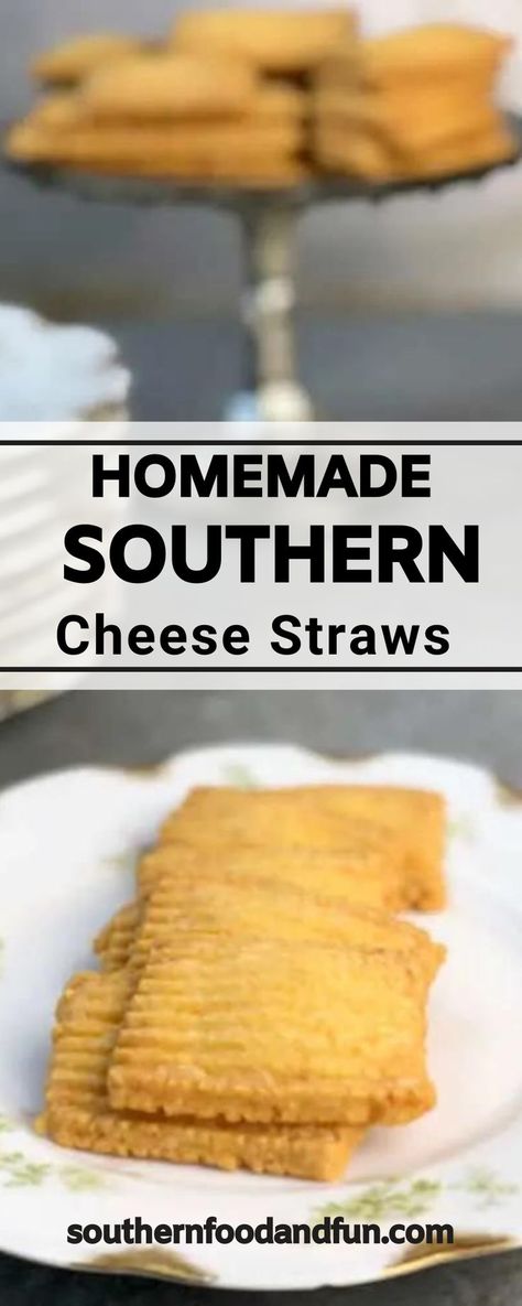 Homemade Southern Cheese Straws — crispy, buttery, homemade crackers that are easy to make and a great appetizer! Southerners love cheese straws and serve them at bridal showers, baby showers, and anything in between. Sourdough Cheese Straws, Southern Cheese Straws, Cheese Straw, Cheese Straws Recipe, Homemade Cheese Crackers, Southern Things, Classic Southern Recipes, Southern Cooking Recipes, Southern Desserts