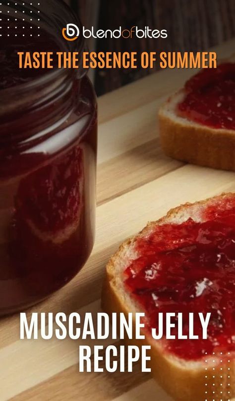 Indulge in the sweet, bursting flavors of our mouthwatering Muscadine Jelly! This easy-to-follow recipe will guide you through the process, ensuring perfect results every time. Capture the essence of ripe, juicy muscadines in this delightful jelly that pairs perfectly with toast, biscuits, and more. Get ready to impress your family and friends with this homemade treat! How To Make Muscadine Jelly, Muscadine Jelly Recipe Small Batch, Muscidime Jelly, Muscadine Pepper Jelly Recipe, Easy Muscadine Jelly Recipe, Muscadine Jelly Recipe, Homemade Jelly Recipe, Muscadine Recipe, Canning Jelly