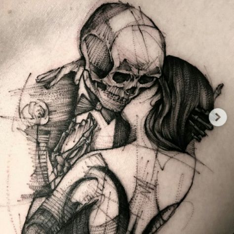 #BKTattooer @Bk_tattooer #Contemporary #Graphic #Illustrative #Sketch #Blackwork #Skeleton #Girl | Dec 26th 2017 | 449195 Woman And Skeleton Tattoo, Skeleton And Lady Tattoo, Skeleton Dancing With Woman Tattoo, Skeleton With Woman Tattoo, Dancing Skull Tattoo, Skeleton Dancing With Woman, Skeleton And Woman Tattoo, Skull And Woman Tattoo, Skeleton Dance Tattoo