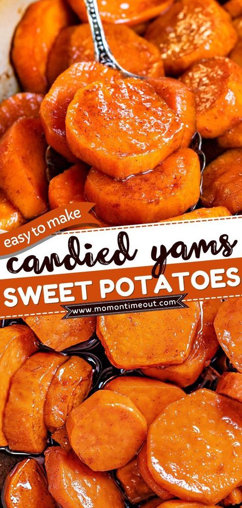 Raw Sweet Potato Recipes, Sweet Potato Side Dish Recipes, Potato Desserts, How To Make Yams, Vegetable Dinner, Candied Yams Recipe, Sweet Potato Side Dish, Sweet Potato Recipes Roasted, Sweet Potato Sides