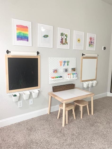 Playrooms Ideas, Small Kids Playrooms, Playroom Idea, Organization Playroom, Playroom Decoration, Playroom Inspiration, Small Playroom, Minecraft Basement, Cave Basement