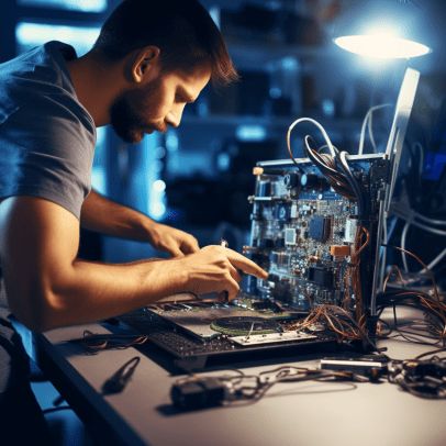 Image of an skilled technician repairing computer in Geebung Building Computer, Computer Technician, Serving The Community, Student Aesthetic, Computer Problems, Computer Repair Services, Computer Service, Pc Repair, Computer Engineering