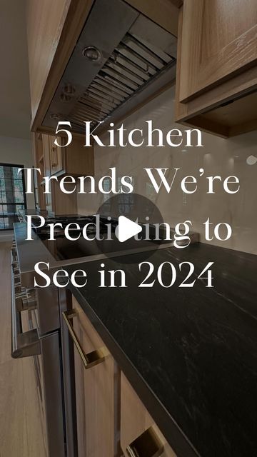 C3CC | Construction Services DFW on Instagram: "Discover the top 5 Kitchen Trends we’re predicting for 2024! 👀 1️⃣ Earthy Green Kitchens: Warm earthy tones create a cozy, timeless atmosphere. 2️⃣ Natural Woods: A continued favorite, bringing forth an elegant and minimalist aesthetic. 3️⃣ Stone Backsplash: Extend your island stone to your backsplash for a touch of luxury and durability. 4️⃣ Drawers in Lowers: Optimize vertical space for easy storage of pots and pans. 5️⃣ Hidden Outlets: Enhance your kitchen’s visual appeal by concealing outlets. Share your favorite trend with us! ✨ • • • #c3cc #kitchendesign #kitchentrends #kitchentrends2024 #homerenovation #earthytones #neutrals #customcabinets #customkitchen #homedesign #generalcontractor #hiddenoutlets #stone #backsplash #interior U Kitchen Ideas Modern, Beadboard Kitchen Backsplash Ideas, Vertical Paneling Backsplash, 3 Cabinet Colors In Kitchen, Green And Stone Kitchen, Natural Kitchens Earth Tones, Kitchen Design Two Tone Cabinets, Brown Granite Backsplash Ideas, Earth Tones Kitchen Ideas