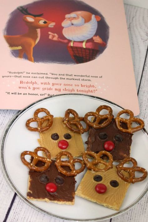 Christmas Snack For Kids, Kids Cooking Party, Christmas Rudolph, Christmas Snack, Snack For Kids, Rudolph Christmas, Kids Treat, Holiday Snacks, Christmas School