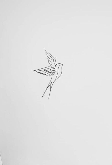 Small Sparrow Tattoos, Sparrow Tattoos, Mockingbird Tattoo, Simple Bird Tattoo, Little Bird Tattoos, Tiny Bird Tattoos, Bird Tattoos For Women, Vogel Tattoo, Sparrow Tattoo