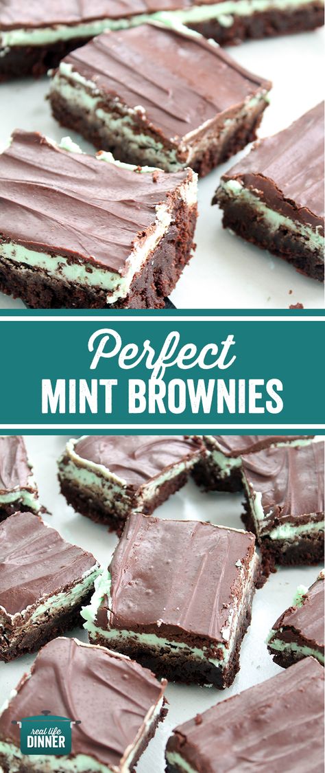 Mint Brownies Recipe, Mint Chocolate Desserts, Chocolate Mint Brownies, Mint Desserts, Mint Cake, Dessert Oreo, Brownies Recipe Homemade, Chocolate Chip Brownies, Mint Brownies