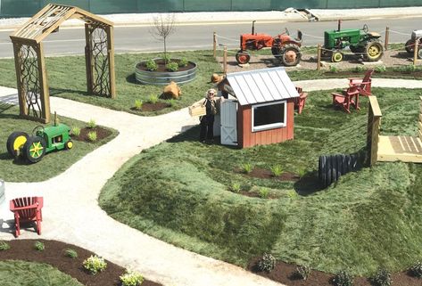 Farm Themed Playground, Agritourism Activities, Farm Playground, Playground Idea, Farm Fest, Agritourism Farms, Themed Playground, Kids Backyard Playground, Farm Day