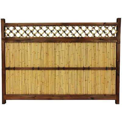 Red Lantern 4 ft. x 5-1/2 ft. Japanese Bamboo Zen Garden Fence at Lowes.com Hydrangea Fence, Fence Types, Bamboo Garden Fences, Decorative Fencing, Wooden Lattice, Gravel Backyard, Garden Screens, Screen Outdoor, Fence Designs