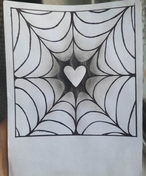 How To Draw A Heart Spider Web Step By Step, Spiderman Heart Drawing, Spiderman Web Drawing, Skeleton Hand Drawing Tutorial, Heart Spider Web, Spider Heart, Spider Web Drawing, Spider Drawing, Spiderman Web