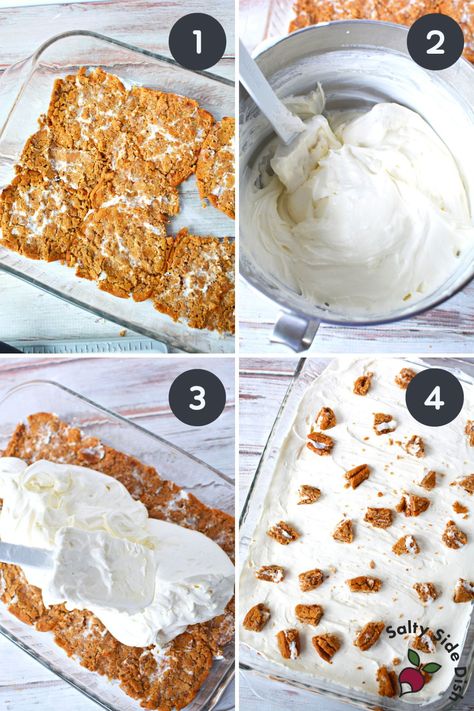 Little Debbie Oatmeal Cream Pies Recipe, Oatmeal Cream Pie Ice Cream Cake, Little Debbie Oatmeal Pie Desserts, Oatmeal Crème Pie Cake, Oatmeal Creme Pie Cake, Oatmeal Cream Pie Trifle, No Bake Creamy Cheesecake, Oatmeal Cream Pie Cheesecake Recipes, Home Made Oatmeal Cream Pie