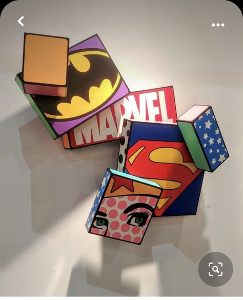 Pop Art Classroom, Pop Art Sculpture, Classe D'art, 3d Pop Art, Pop Wall, 8th Grade Art, Classroom Art Projects, Art Sketches Doodles, Cardboard Sculpture