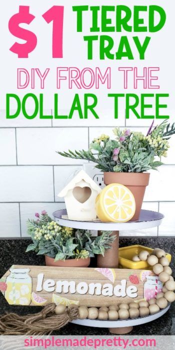 Tea Tiered Tray, Make A Tiered Tray, Fruit Tiered Tray, Diy Wedding Cake Stand, Tiered Serving Tray, Tier Serving Tray, Farmhouse Diy Projects, Dollar Tree Hacks, Diy Wedding Cake