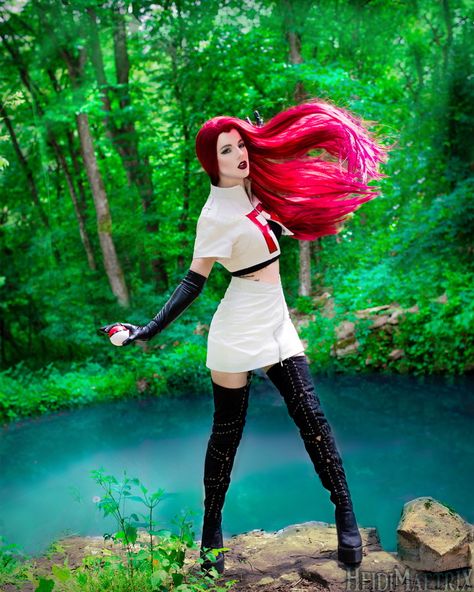 Heidi Mae as Jessie Team Rocket Team Rocket Cosplay, Jessie Team Rocket, Ciri Cosplay, Cosplay Pokemon, Belle Cosplay, Kostum Cosplay, Hallowen Costume, Pokemon Cosplay, Trash Polka