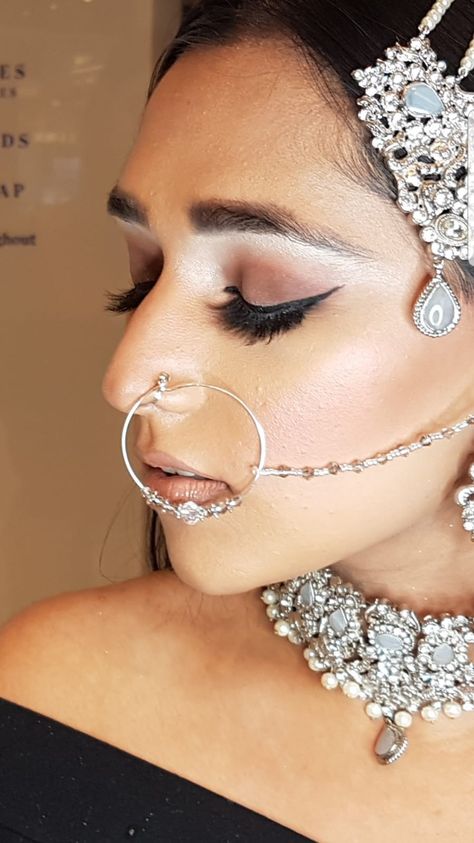 Silver Nath Silver Nath, Indian Nose Ring, Ear Cuff, Nose Ring, Cuff, Ring, Silver, Quick Saves