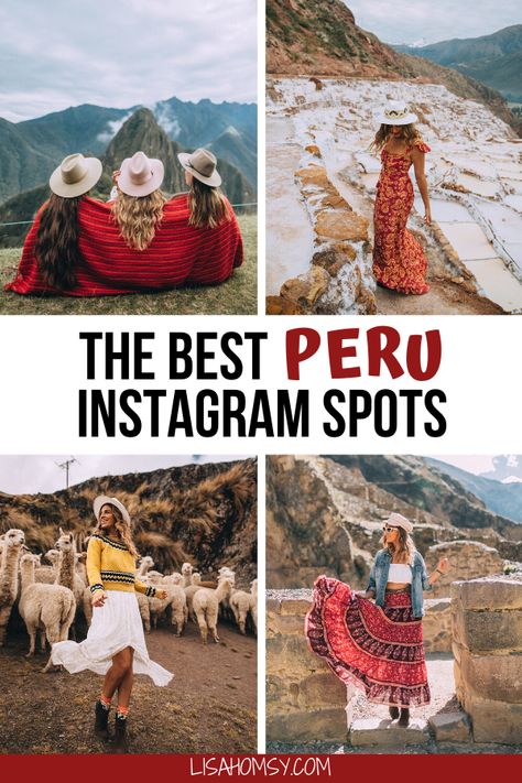 The ultimate guide to Peru with travel tips for Cusco, the Sacred Valley and Machu Picchu with a full 7 day Peru itinerary. #peru #cusco #sacredvalley #machupicchu | Peru travel tips | things to do in Cusco Peru | things to do in Sacred Valley Peru | Machu Picchu Peru outfit | Machu Picchu Peru pictures | Cusco Peru outfit | Sacred Valley of the Incas | Sacred Valley Peru outfit | Peru travel itinerary | Peru travel beautiful places | Peru Instagram photo spots | Machu Picchu Instagram spots Machu Picchu Outfit, Peru Pictures, South America Travel Route, Peru Itinerary, South America Travel Photography, Sacred Valley Peru, South America Travel Itinerary, Puerto Natales, America Trip