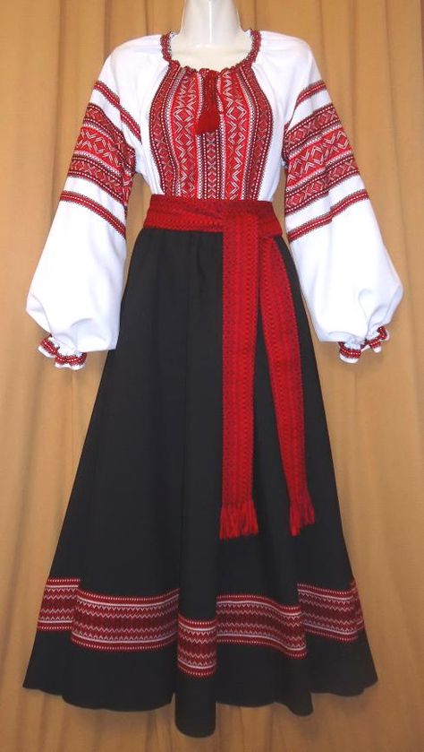 Traditional, Ukrainian dress. Estonian Clothing, Ukraine Clothing, Polish Dress, Slavic Clothing, Russian Dress, Polish Clothing, Russian Clothing, Ukrainian Clothing, Ukrainian Dress