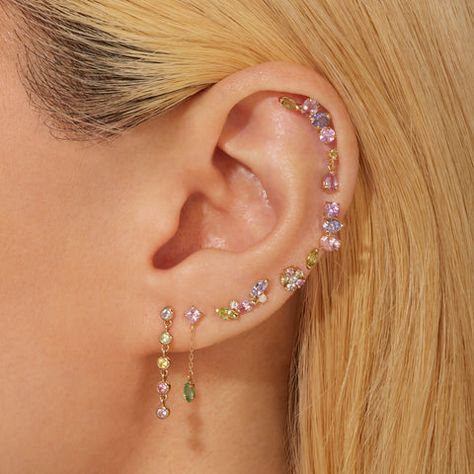 Diamond Earrings Hoop, Studs Piercing, Ear Piercings Chart, Stone And Strand, Surf Jewelry, Pretty Ear Piercings, Pretty Jewelry Necklaces, Cute Ear Piercings, Layering Necklaces