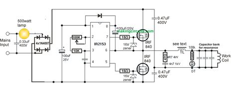 The concept of the proposed simple induction heater circuit is straightforward. The coil generates high-frequency magnetic flux and then metal things in Diy Heater, Eddy Current, Electronic Circuit Design, Power Supply Circuit, Hobby Electronics, Induction Heating, Electronic Schematics, Electronic Circuit Projects, Nice Photos