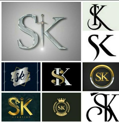 Sk Logo Design Letter, Ks Images, Sk Logo Design, S K Logo, Sk Name Wallpaper, Sk Name Wallpaper Love, S Letter Names, K Tattoos, Sk Logo