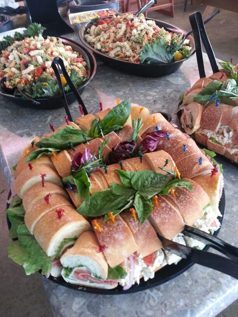 Sandwich platters are perfect for office parties, family gatherings or any event. Sandwich Platters, Sandwich Buffet, Sandwich Platter, Sandwich Bar, Party Sandwiches, Brunch Buffet, Party Food Platters, Party Platters, Buffet Food